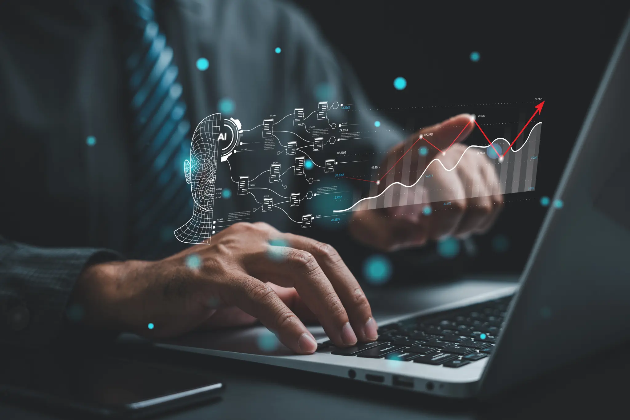 AI in marketing workflow with human review