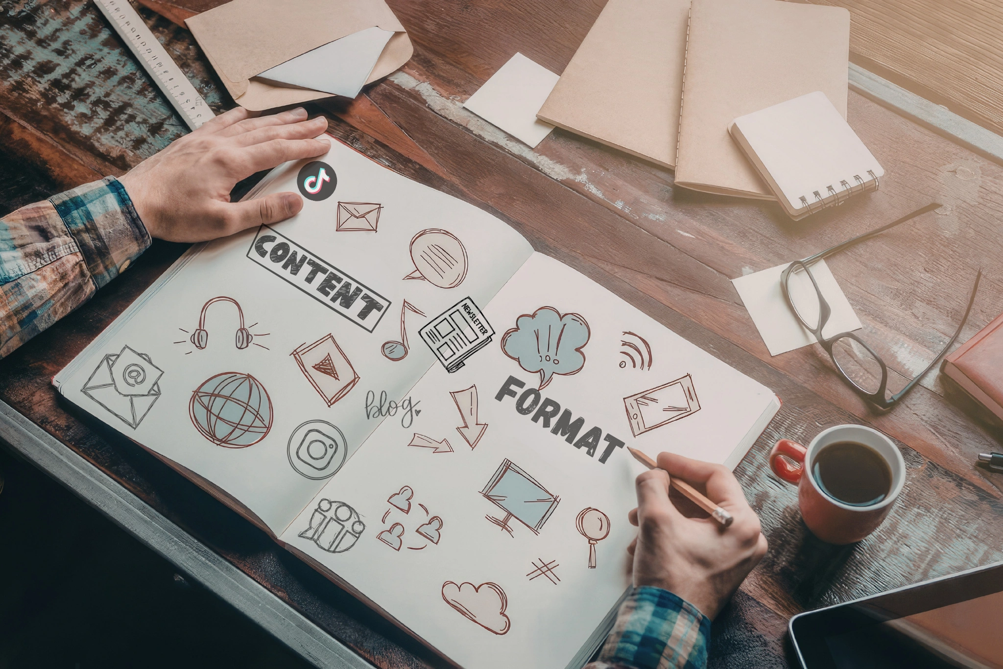 Content format comparison for different audiences and social media channels