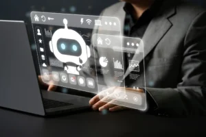 AI chatbot for lead generation qualifying a website visitor