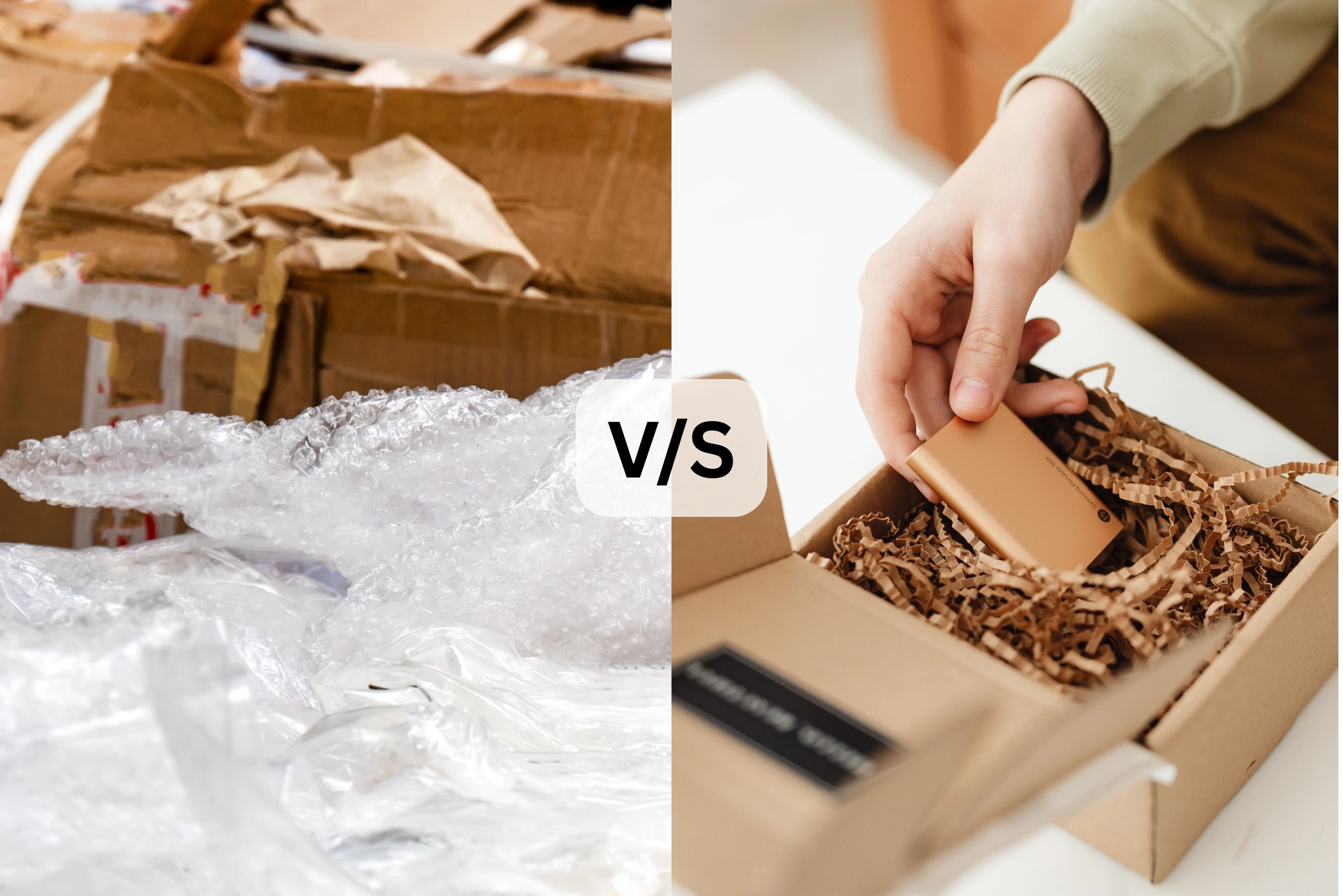 Sustainable packaging design using recyclable single-material packaging