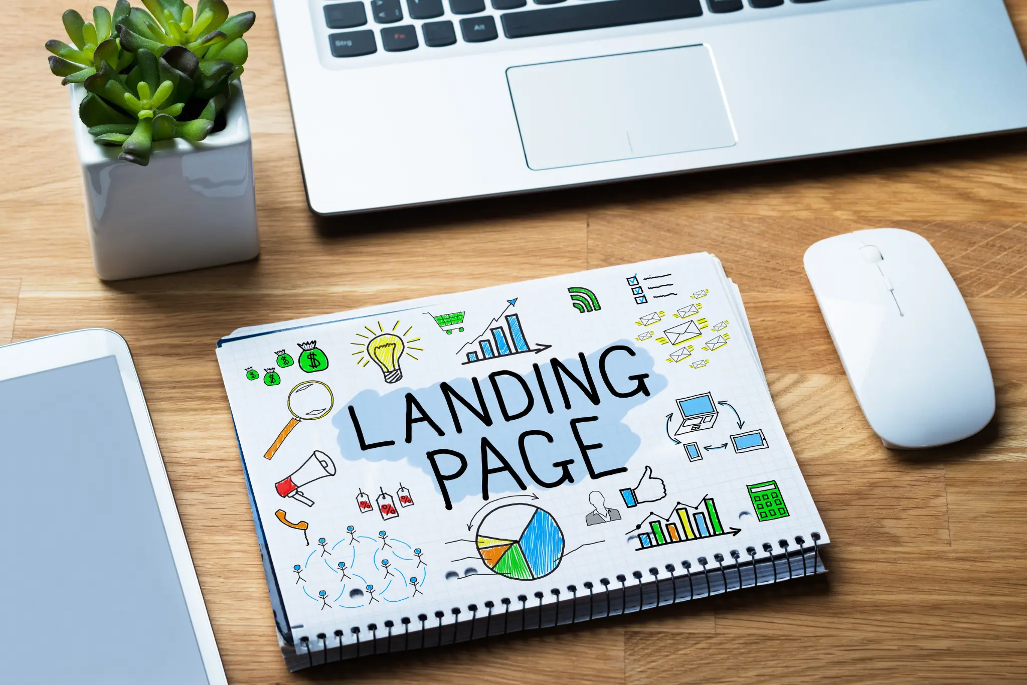 PPC landing page optimization wireframe