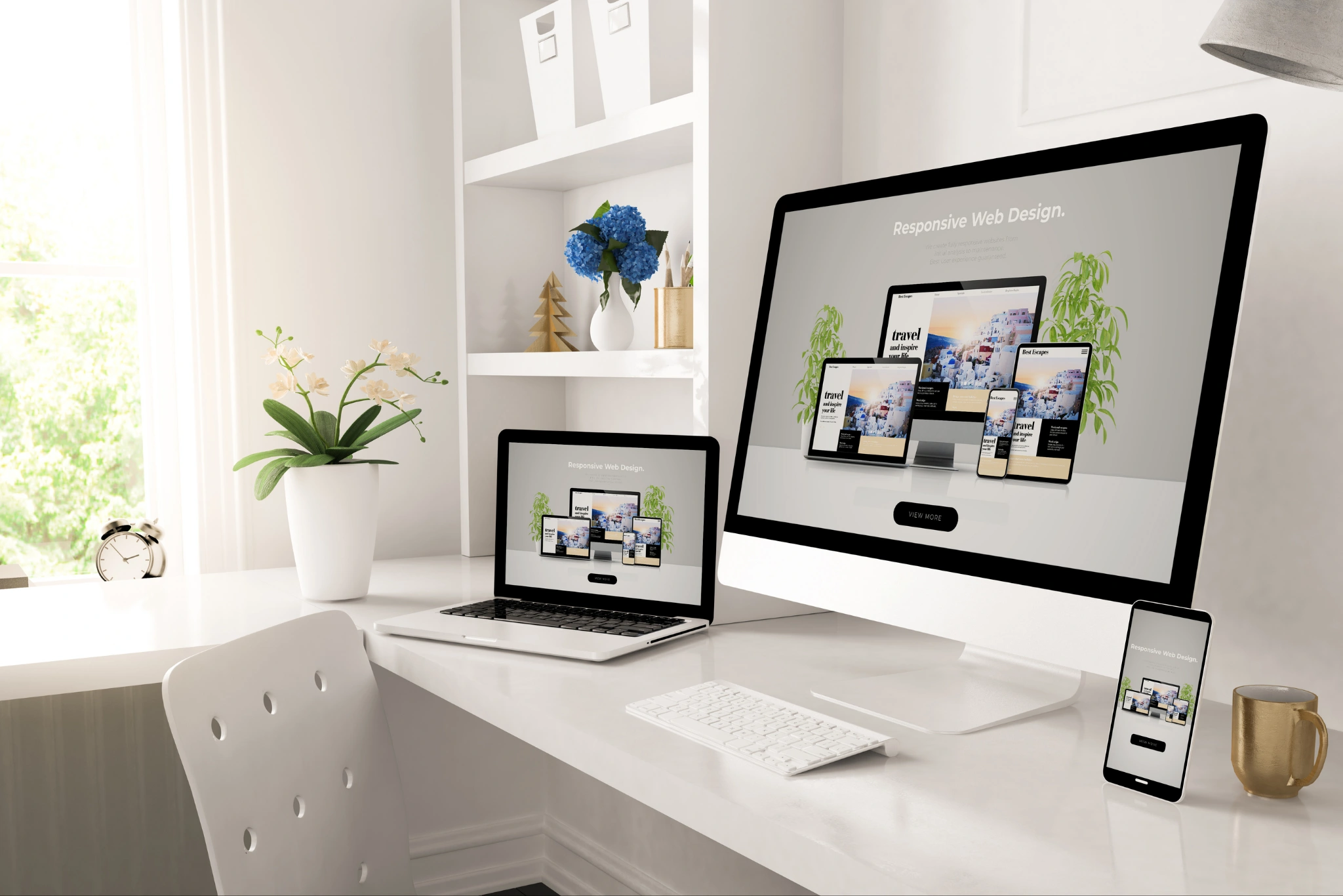 Mobile-first versus desktop-first website layout comparison