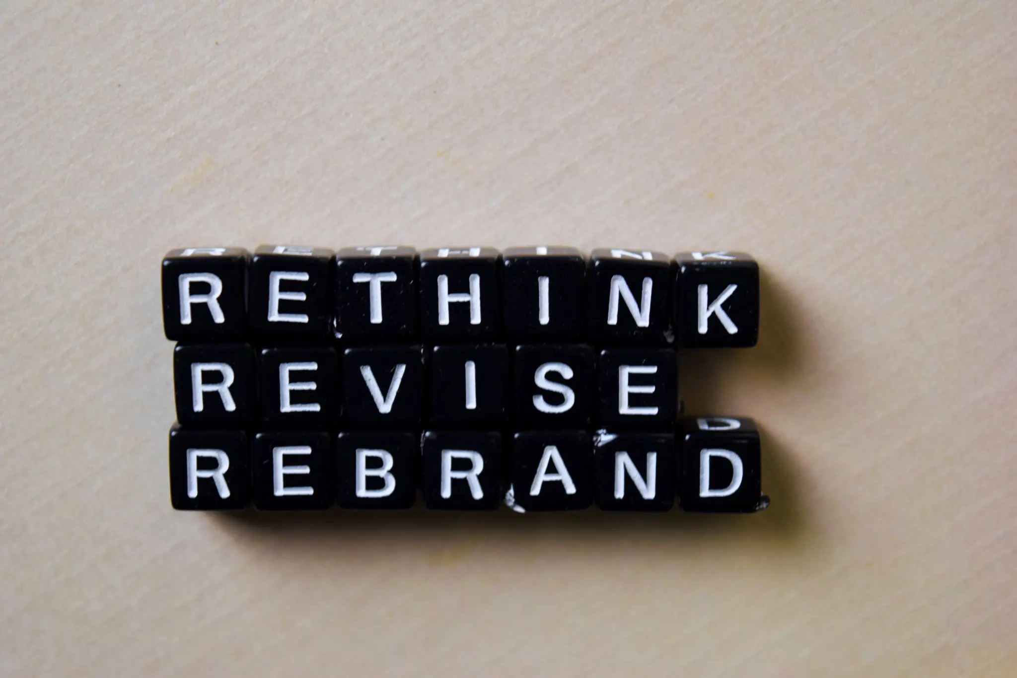 Brand rebranding before and after identity evolution