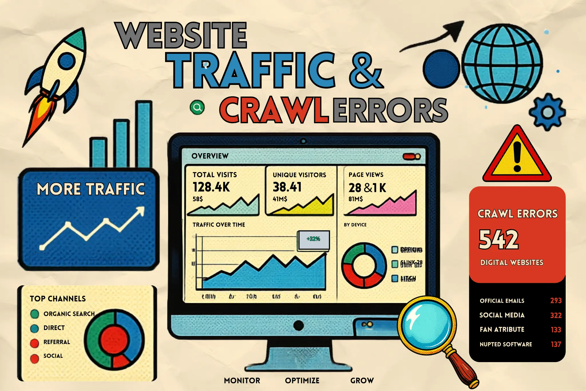 Website redesign SEO monitoring dashboard after launch